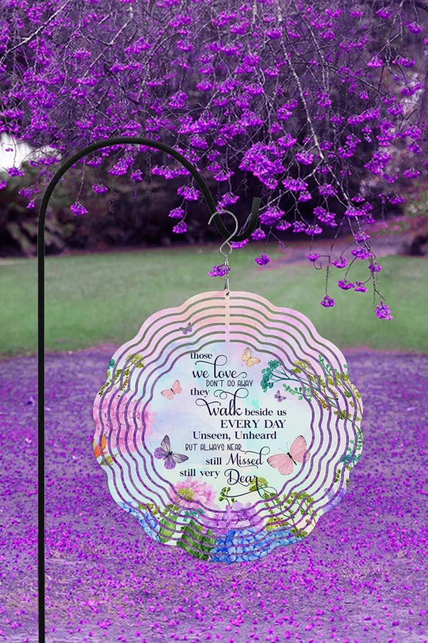 Wind Spinner "Those We Love Don't Go Away" Garden Decor